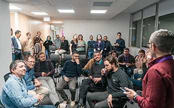 Les collaborateurs de l'agence de Bordeaux lors de l'Inauguration des nouveaux locaux 