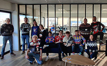 Journée du Pull de Noël à l'agence de Strasbourg