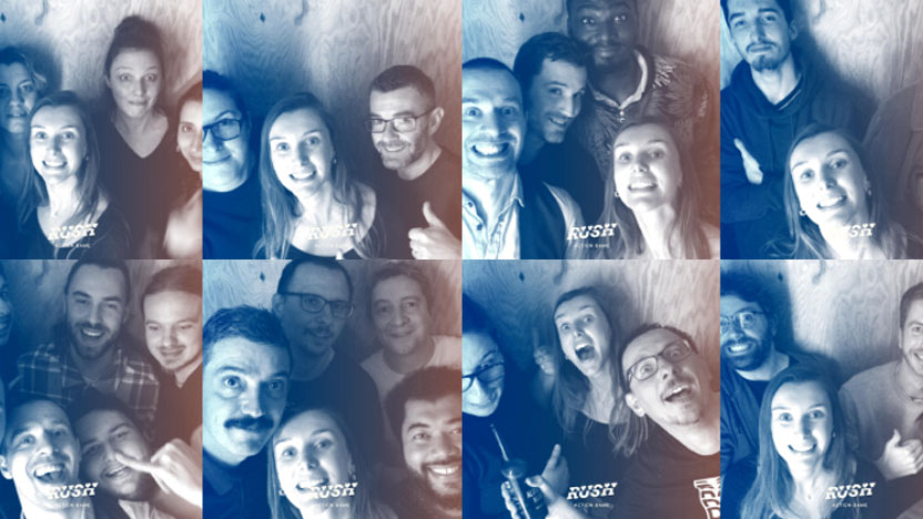 Photo de collaborateurs lors d'un évènement 