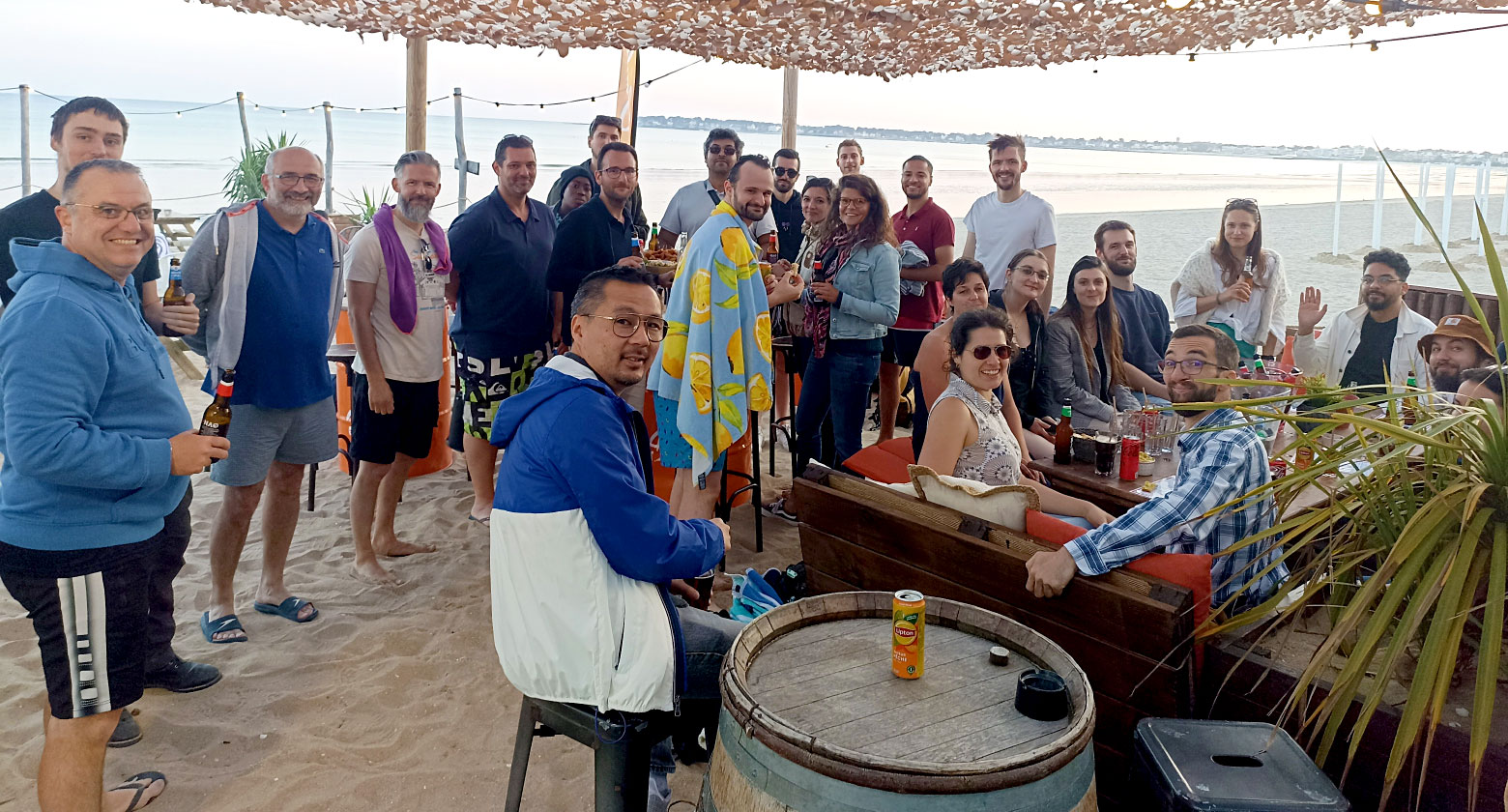Collaborateurs Sully sur la plage 